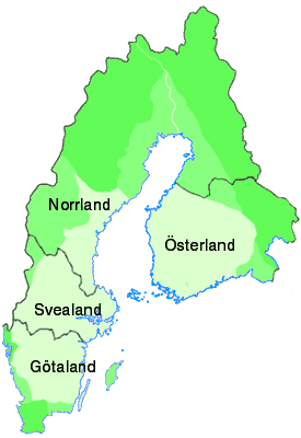 Götaland & Svealand; Norrland & Österland